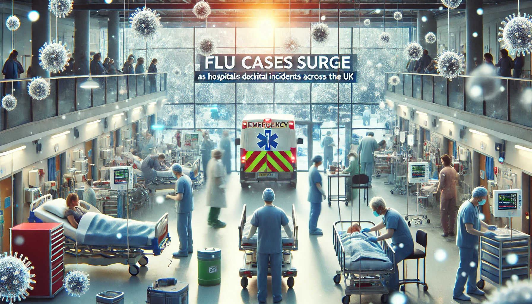 फ्लू के मामले बढ़े, ब्रिटेन में अस्पतालों ने घोषित की आपात स्थिति